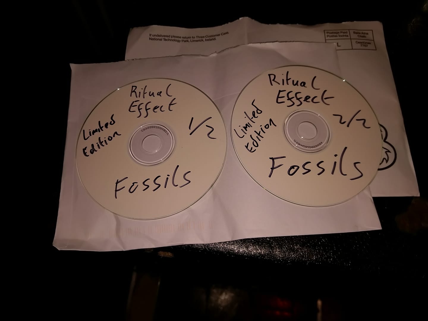 Fossils album, limited edition demo CDs